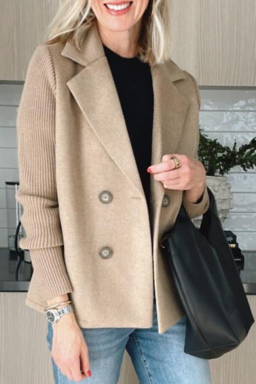 Belvenza | Blazer Elegante in Maglia Grigia