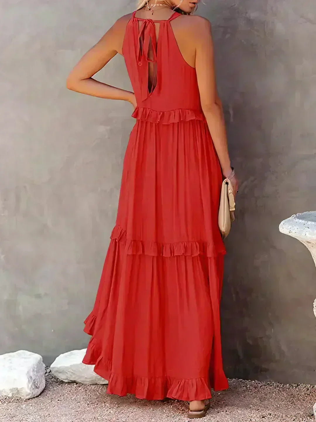 Belvenza | Abito Elegante con Bordo a Volant