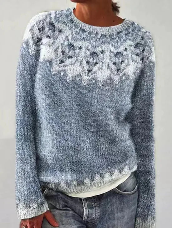 Belvenza | Maglione Elegante in Cashmere Grigio