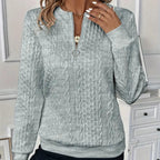 Belvenza | Pullover Elegante con Zip in Cotone