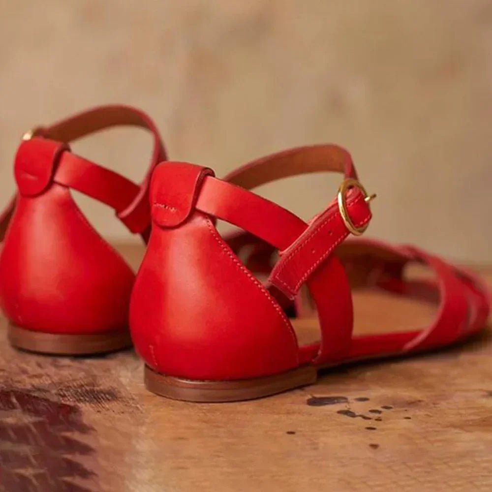 Belvenza | Sandali Bassi Eleganti con Strap