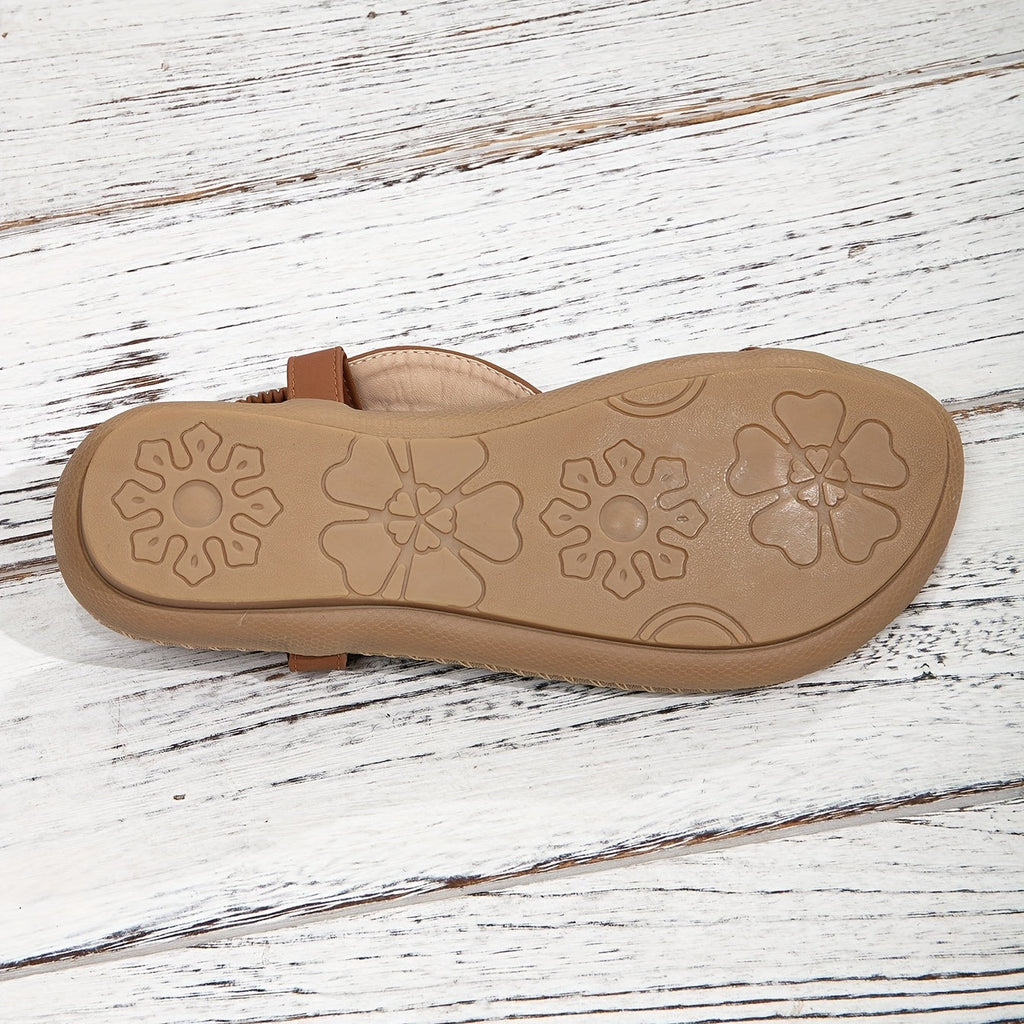 Belvenza | Sandali Eleganti Decorati Beige