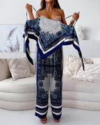 Belvenza | Set Elegante di Top e Pantaloni per Vacanza