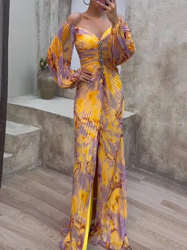 Belvenza | Abito Chic in Tessuto con Scollatura a V
