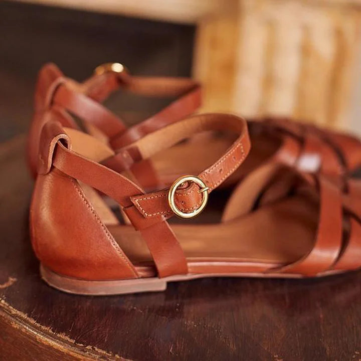 Belvenza | Sandali Bassi Eleganti con Strap