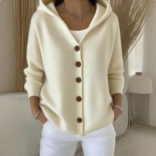 Belvenza | Cardigan Elegante in Maglia Morbida Color Grigio