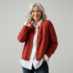 Belvenza | Cardigan Accogliente in Maglia Grigia