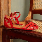Belvenza | Sandali Bassi Eleganti con Strap