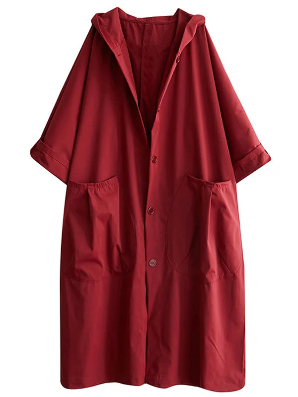 Belvenza | Cappotto Oversized Lungo in Tessuto Nero