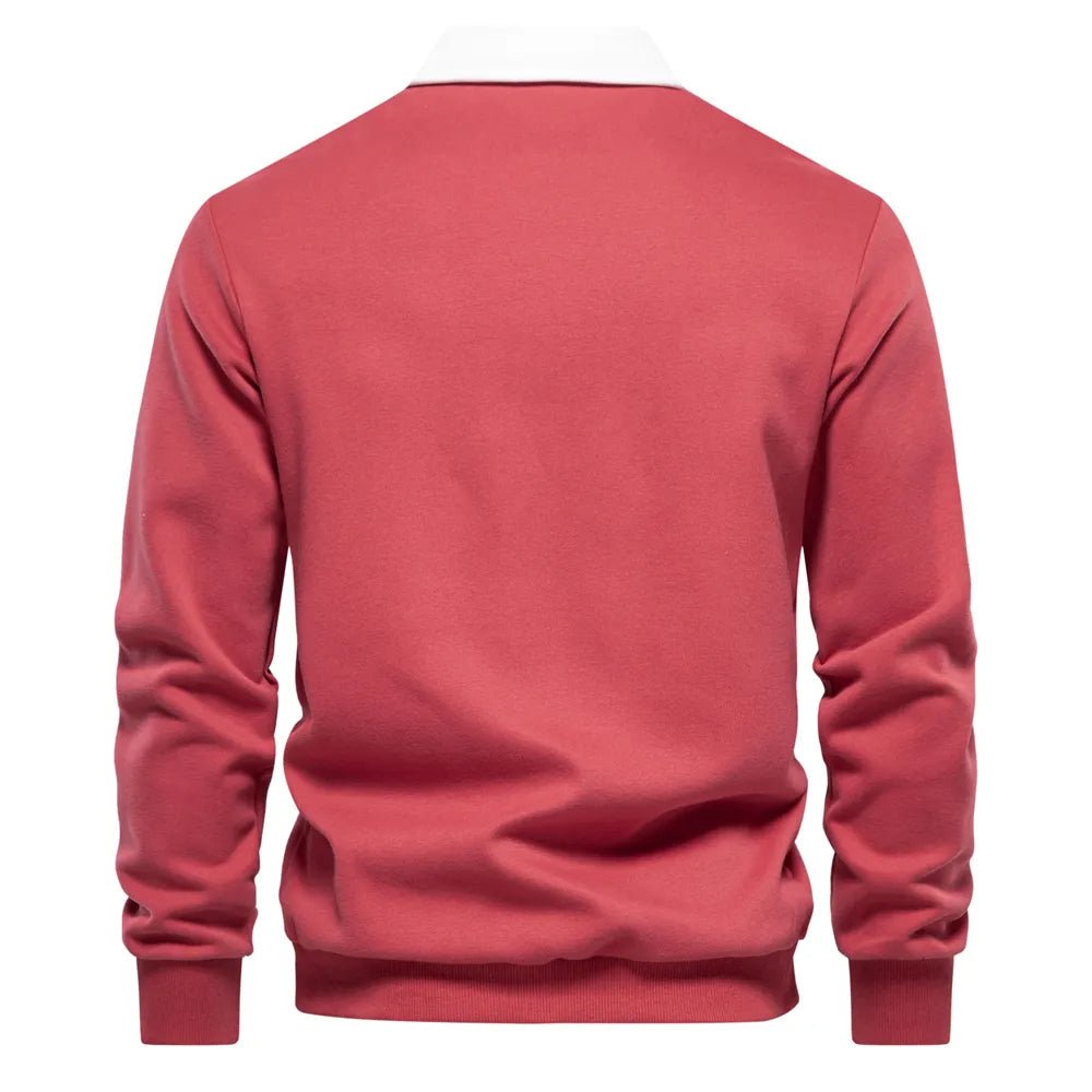 Belvenza | Polo Rugby Classica per Uomini in Cotone Blu