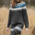 Belvenza | Maglione Lungo in Cashmere Grigio