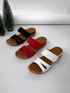 Belvenza | Sandali Ergonomici Beige Olive