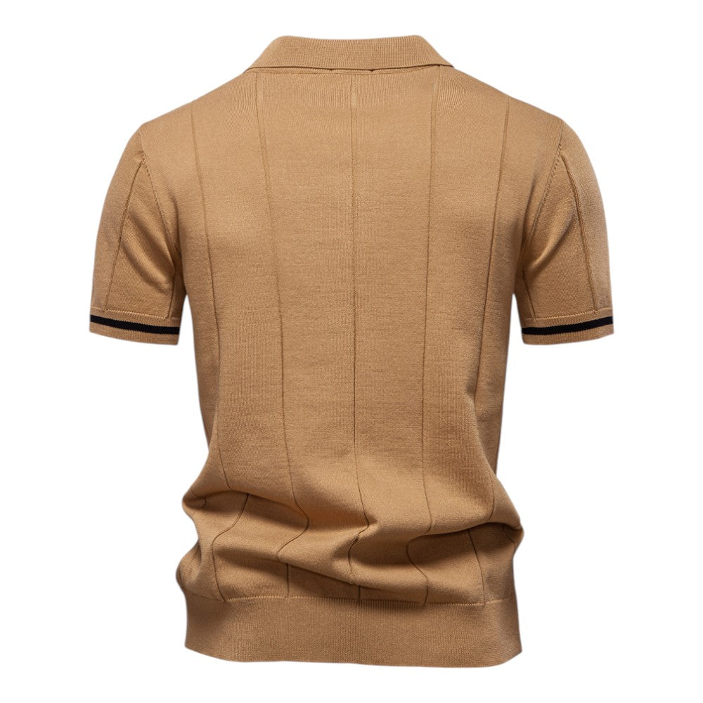 Belvenza | Polo Shirt Elegante in Cotone Bianco