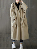 Belvenza | Cappotto Oversized Lungo in Tessuto Nero