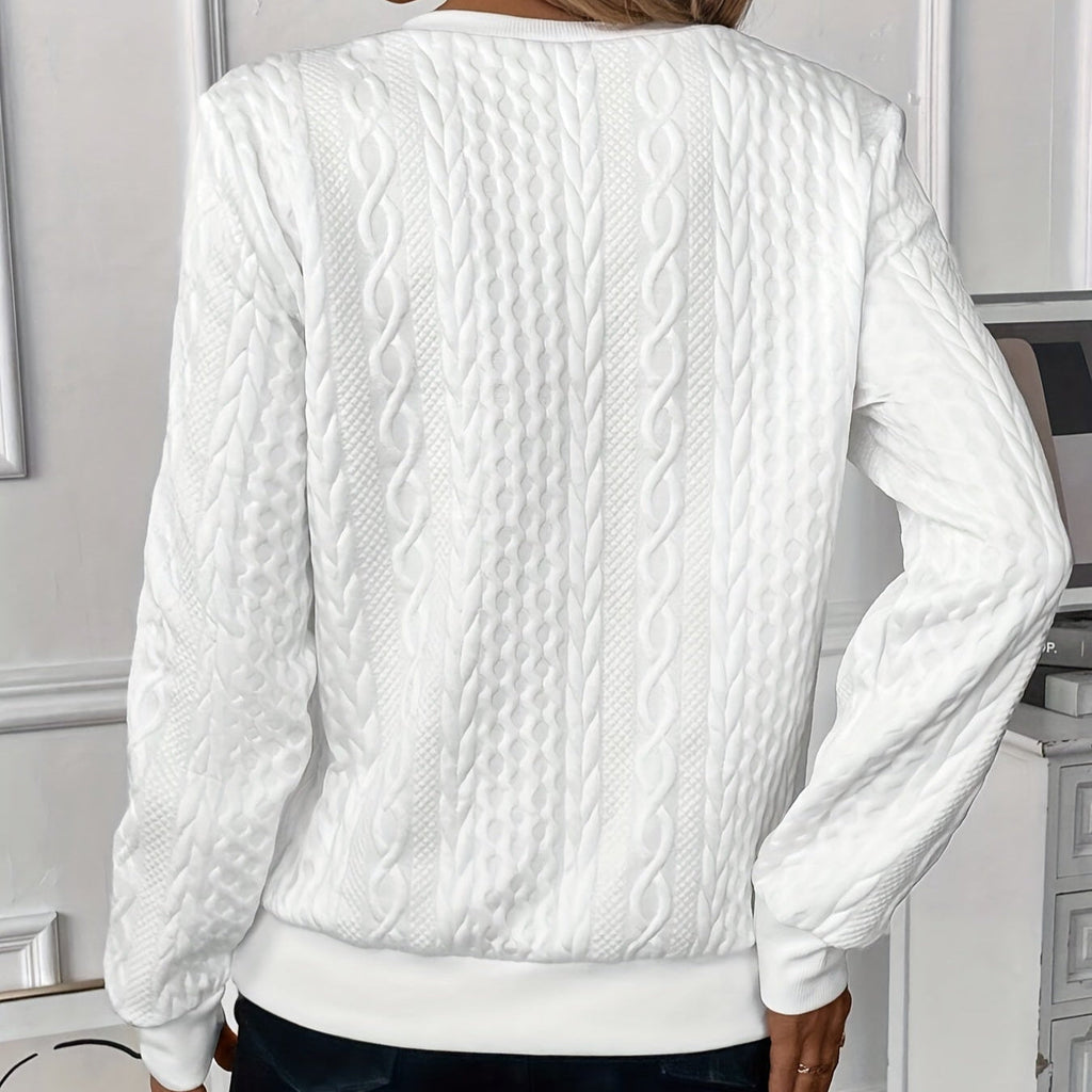 Belvenza | Pullover Elegante con Zip in Cotone