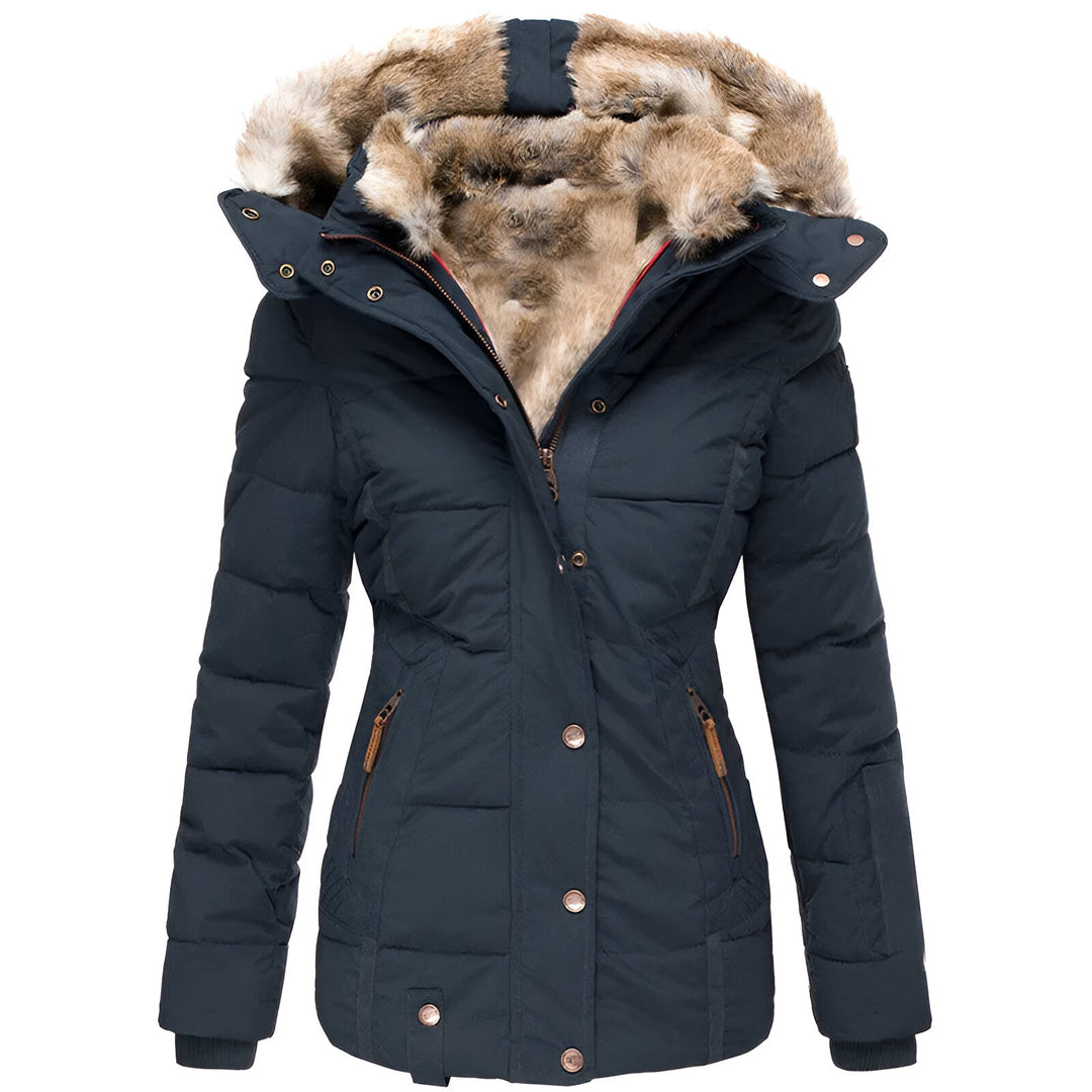 Belvenza | Cappotto Invernale Elegante in Tessuto Nero