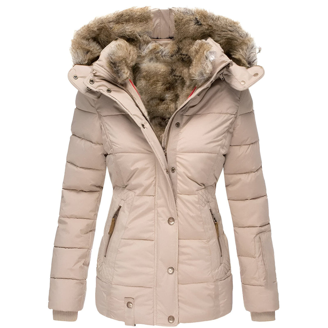 Belvenza | Cappotto Invernale Elegante in Tessuto Nero