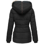 Belvenza | Cappotto Invernale Elegante in Tessuto Nero