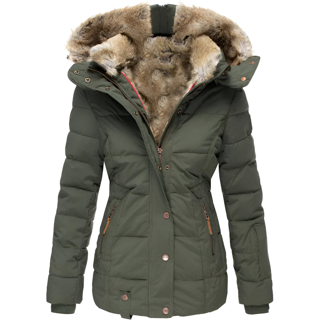 Belvenza | Cappotto Invernale Elegante in Tessuto Nero