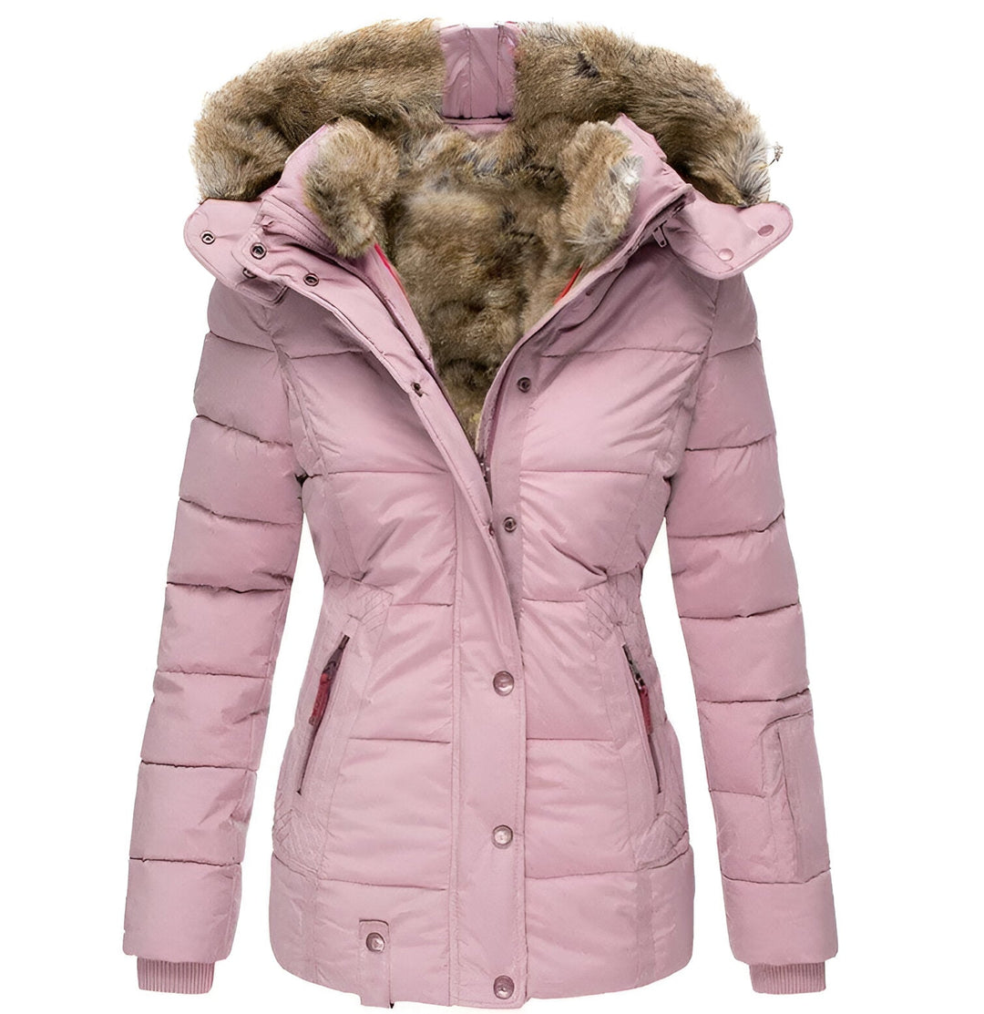 Belvenza | Cappotto Invernale Elegante in Tessuto Nero