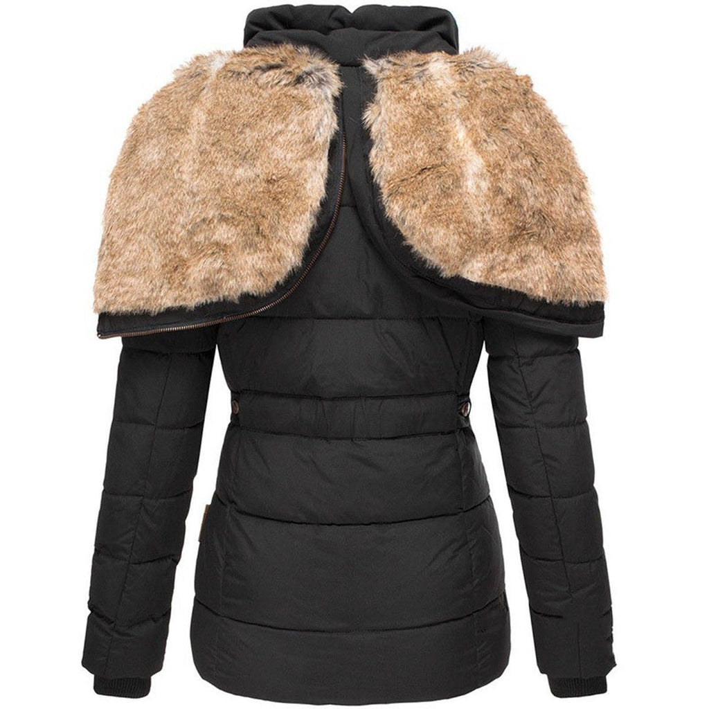 Belvenza | Cappotto Invernale Elegante in Tessuto Nero