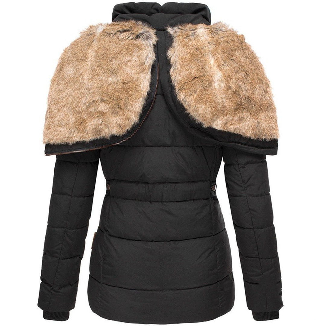 Belvenza | Cappotto Invernale Elegante in Tessuto Nero