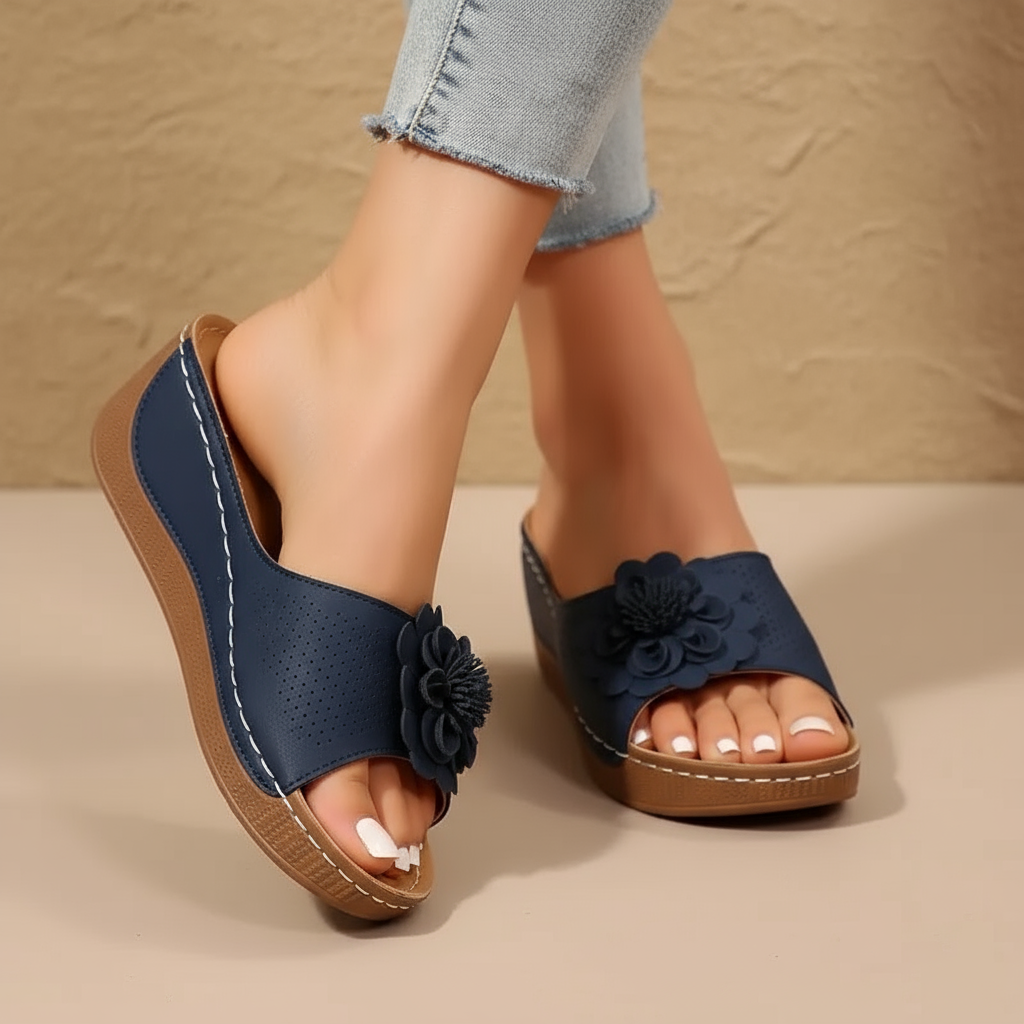 Belvenza | Sandali Comfort Ergonomici Beige