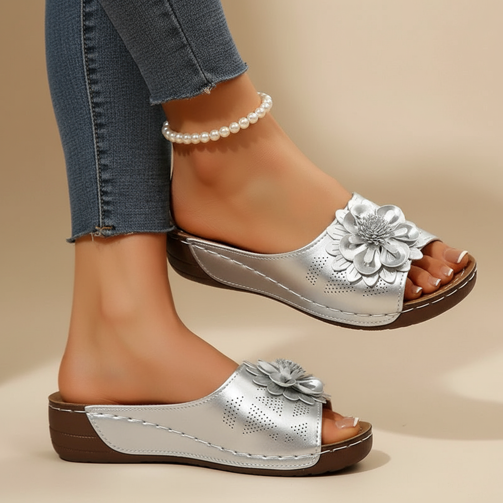 Belvenza | Sandali Comfort Ergonomici Beige