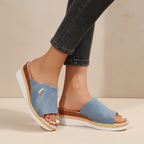 Belvenza | Sandali Ergonomici Confortevoli Denim