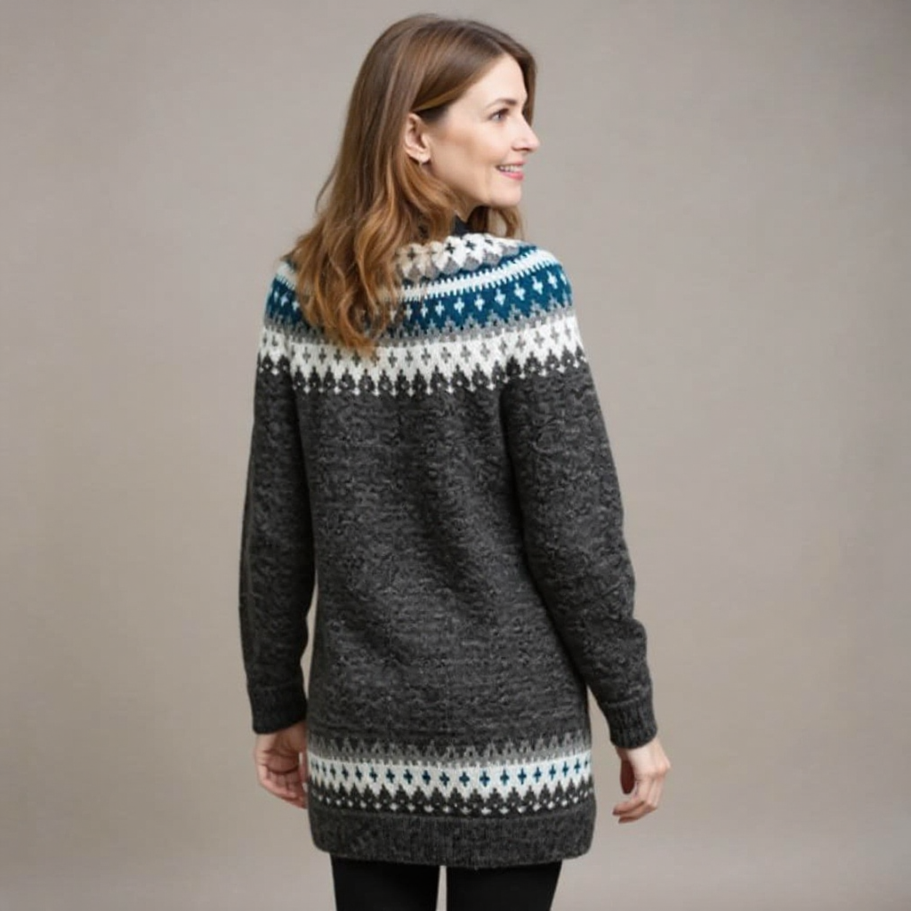 Belvenza | Maglione Lungo in Cashmere Grigio