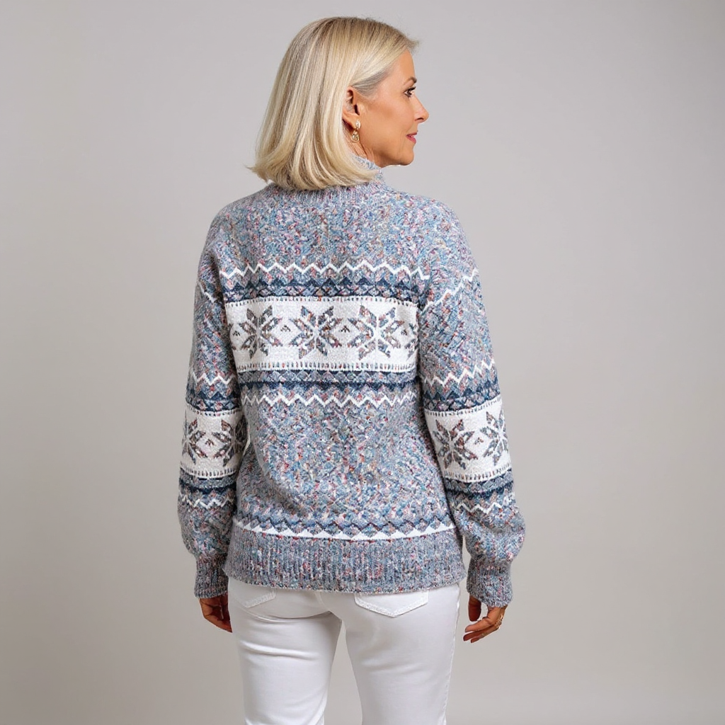 Belvenza | Maglione Elegante in Lana Grigia