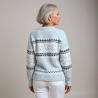 Belvenza | Maglione Elegante in Lana Grigia