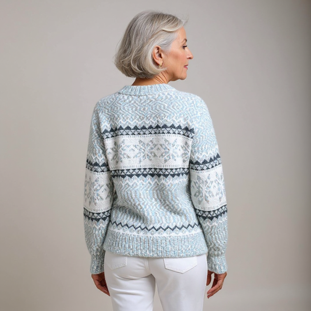 Belvenza | Maglione Elegante in Lana Grigia