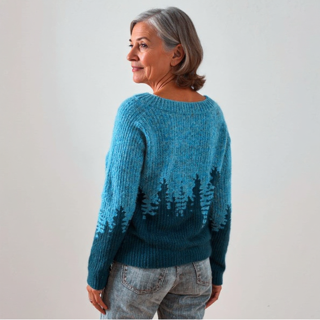 Belvenza | Maglione Elegante in Lana Grigia