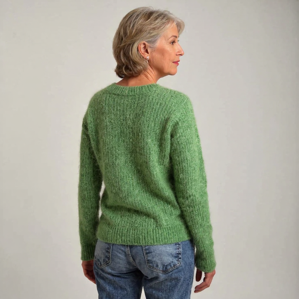 Belvenza | Maglione Elegante in Lana Grigia