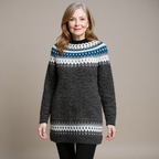Belvenza | Maglione Lungo in Cashmere Grigio