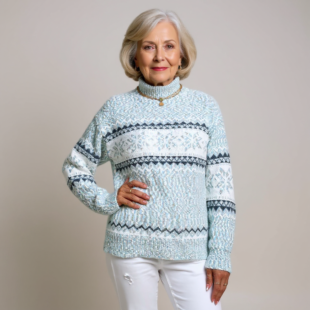 Belvenza | Maglione Elegante in Lana Grigia