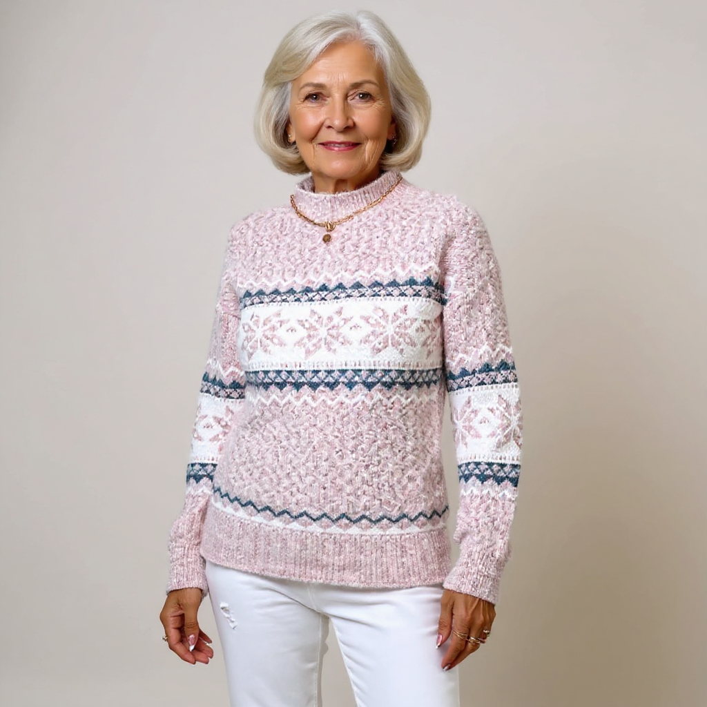 Belvenza | Maglione Elegante in Lana Grigia