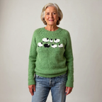 Belvenza | Maglione Elegante in Lana Grigia