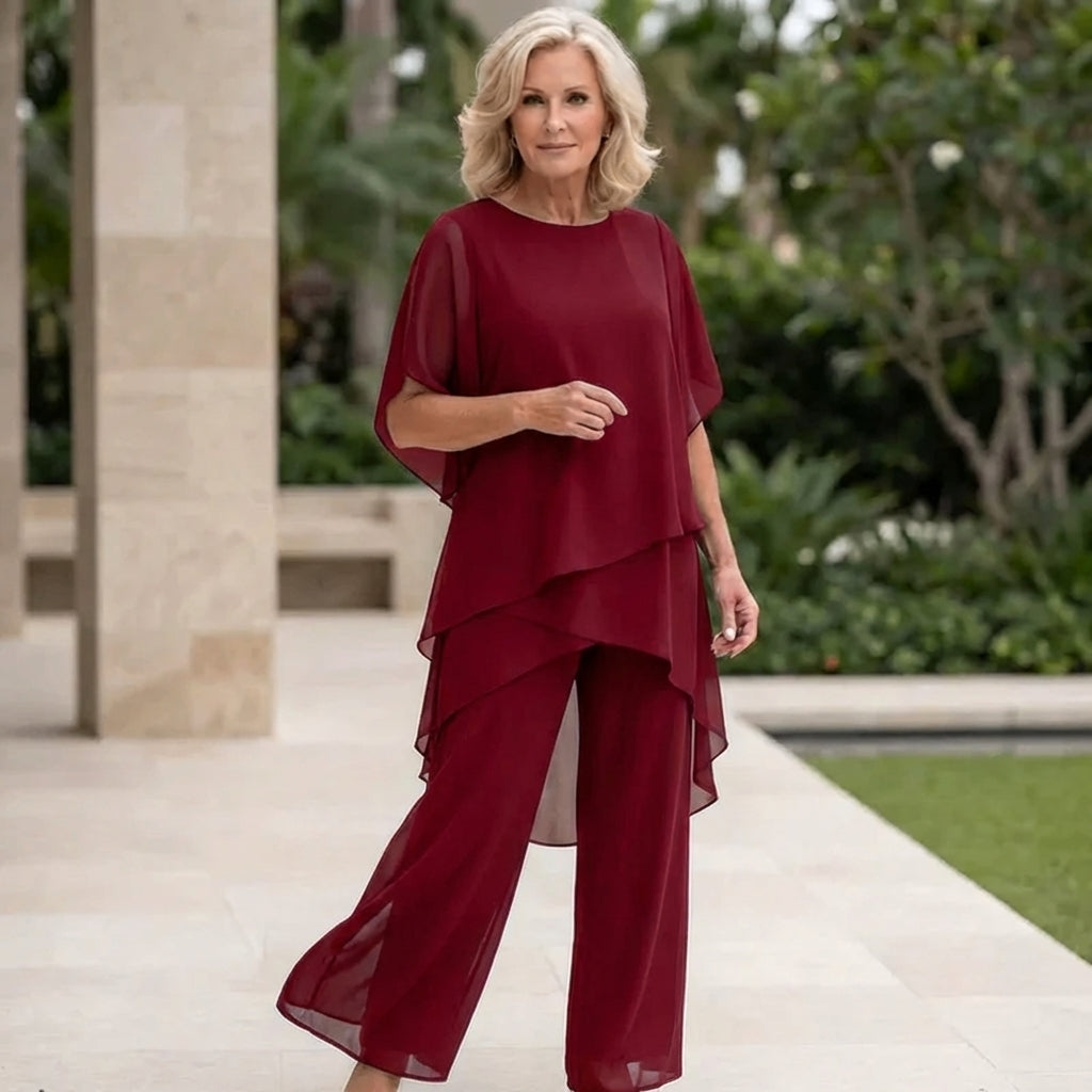 Belvenza | Set Palazzo a Due Pezzi Drappeggiato