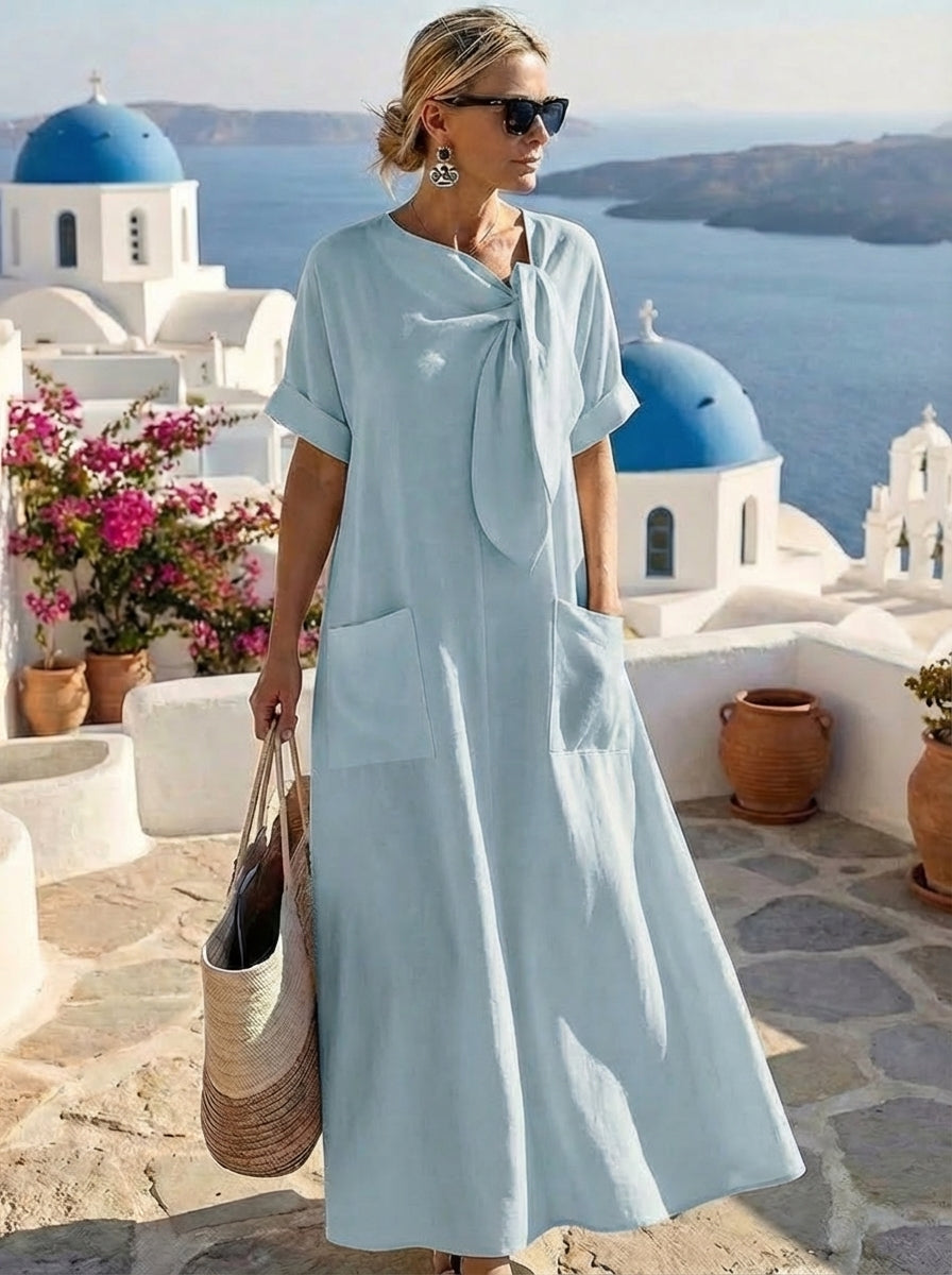 Belvenza | Abito Elegante con Tasche in Tessuto Morbido