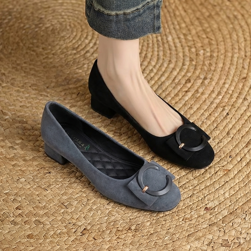 Belvenza | Ballerine in Camoscio Elisé Blu
