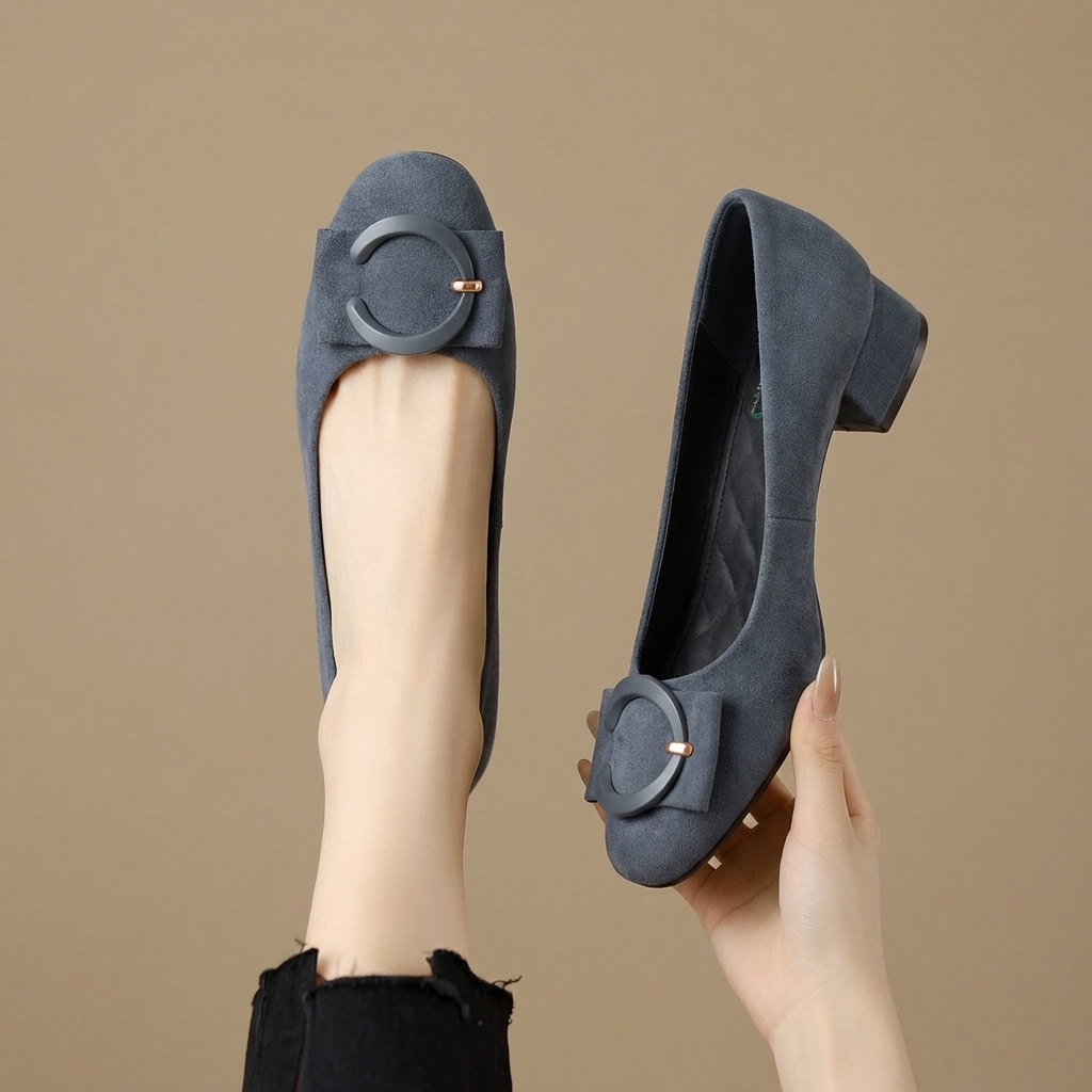 Belvenza | Ballerine in Camoscio Elisé Blu