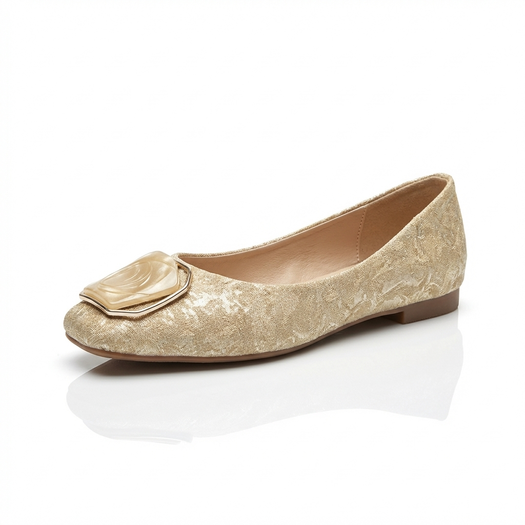 Belvenza | Ballerine in Rete Eleganti Color Nudo