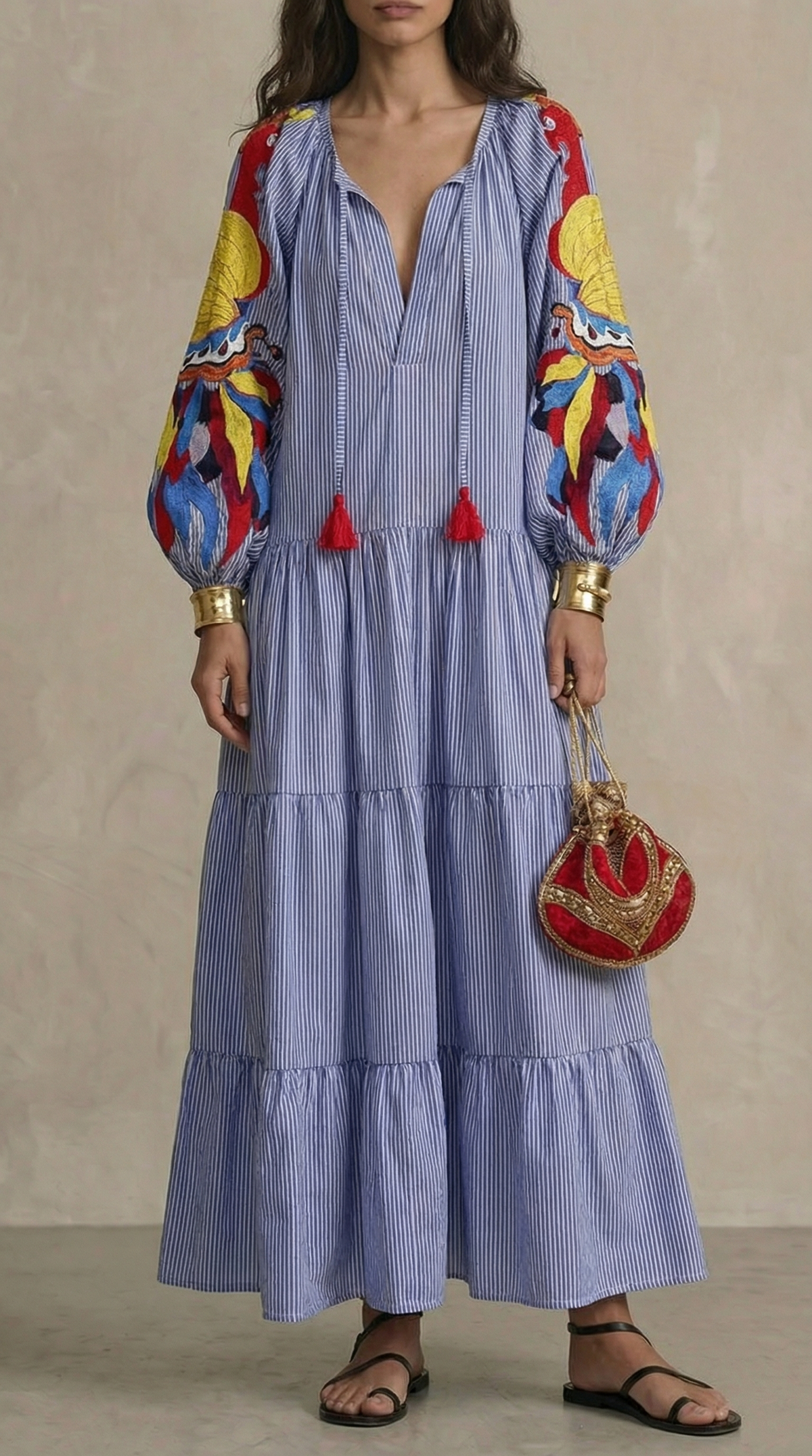 Belvenza | Gonna Maxi Lunga Casual in Tessuto Morbido