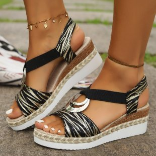 Belvenza | Sandali Ergonomici Con Tacco a Wedge