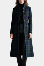 Belvenza | Cappotto a Quadri Elegante in Tessuto Premium