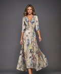 Belvenza | Vestito Elegante con Maniche di Lunghezza Media