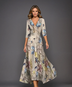 Belvenza | Vestito Elegante con Maniche di Lunghezza Media