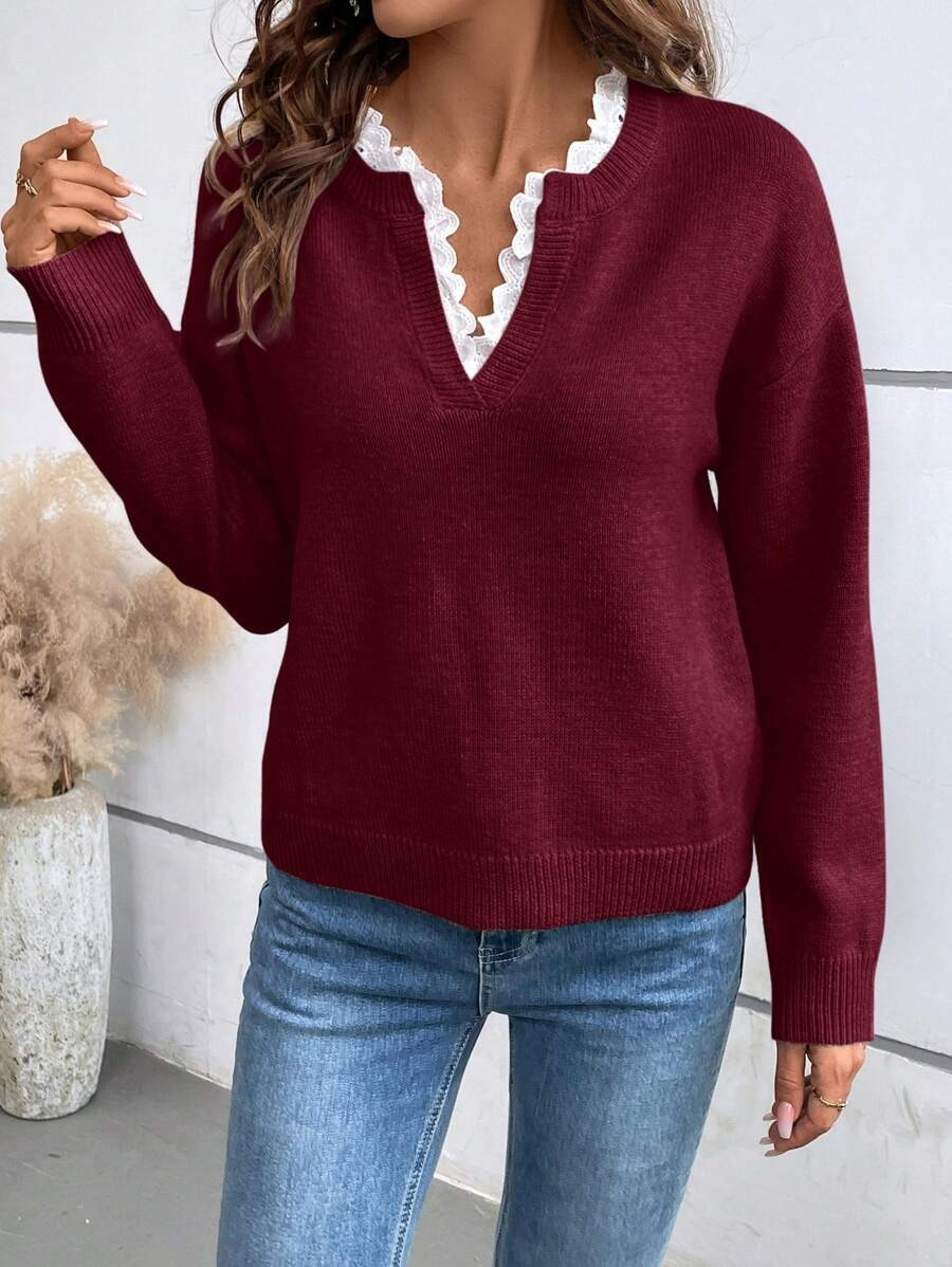 Belvenza | Pullover Elegante con Scollatura a V